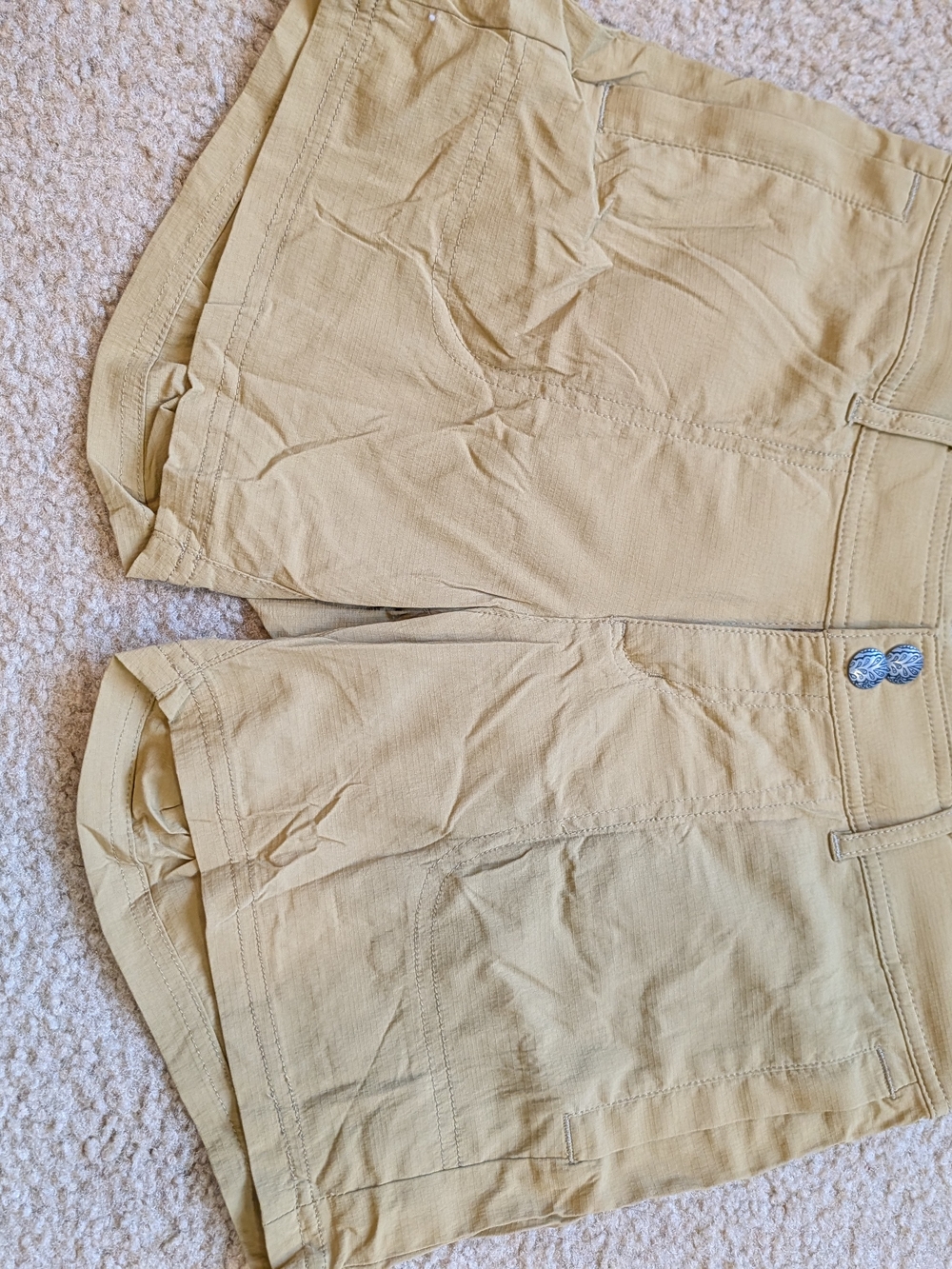 Khaki/Tan Women's Casual Shorts - Picture 3 of 9
